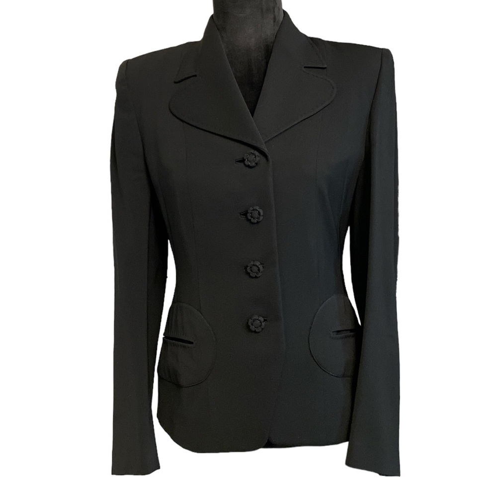 Vintage, RARE, Berkley Armstrong’s Nashville, Black Fortsmann Virgin Wool Blazer